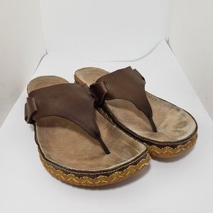 Patagonia Carraway dark brown sandals 9